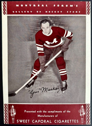 Sweet Caporal Cigarettes Photo Card with Gus Marker 1934