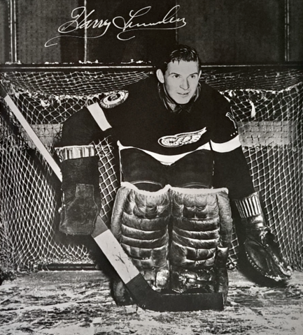 Harry Lumley 1944 Detroit Red Wings Rookie