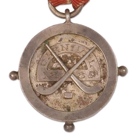 Ice Hockey Medal - 1885 - Earliest Known Ice Hockey Medal 