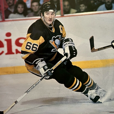 Mario Lemieux 1991 Pittsburgh Penguins Captain