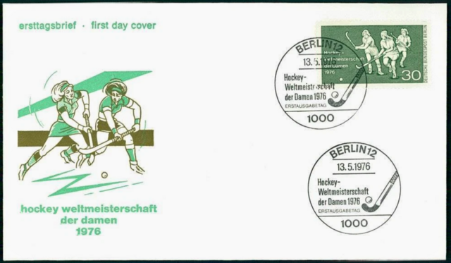 Hockey First Day Cover 1976 Women's Hockey World Cup