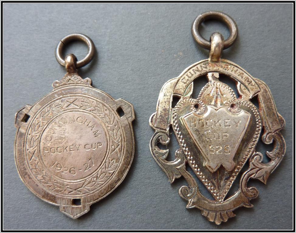 Cunningham Hockey Cup Medals 1926-27 & 1925 | HockeyGods