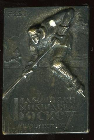 World Championship Hockey Medal 1930s 