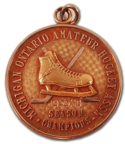 Ice Hockey Medal 1940 1 Season Champions