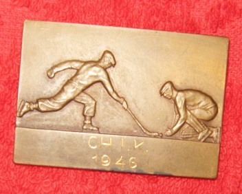 Bandy/Ice Hockey Medal 1946 Stockholm