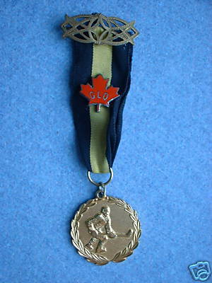 Ice Hockey Medal 1974 1 Brooch