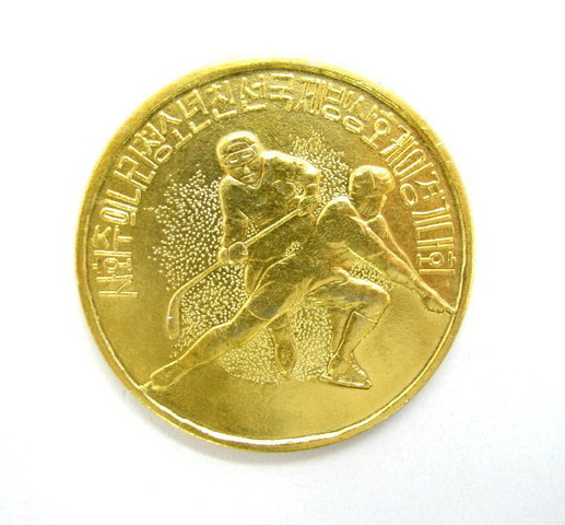 Ice Hockey Medal 1989 Korea