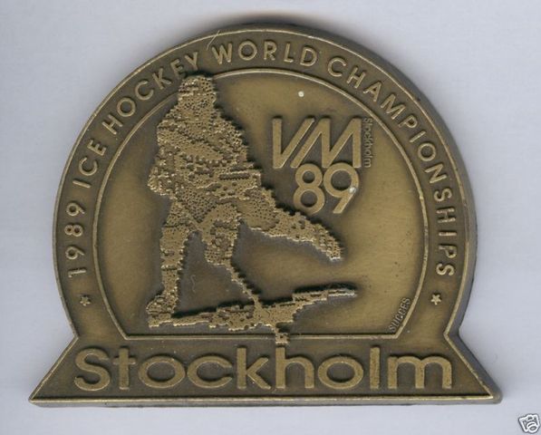 Ice Hockey Medal 1989 World Championships Sweden