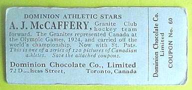 Hockey Chocolate Cards 6b