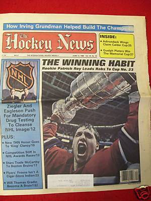 Hockey Newspaper 1986