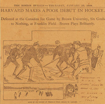 Hockey Newspaper Boston 1898