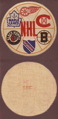 Ice Hockey Patches 1950s Star Weekly "Original Six"