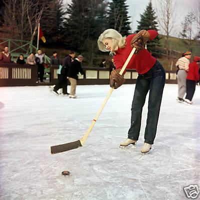 Ice Hockey Photo Jane Mansfield 1950s