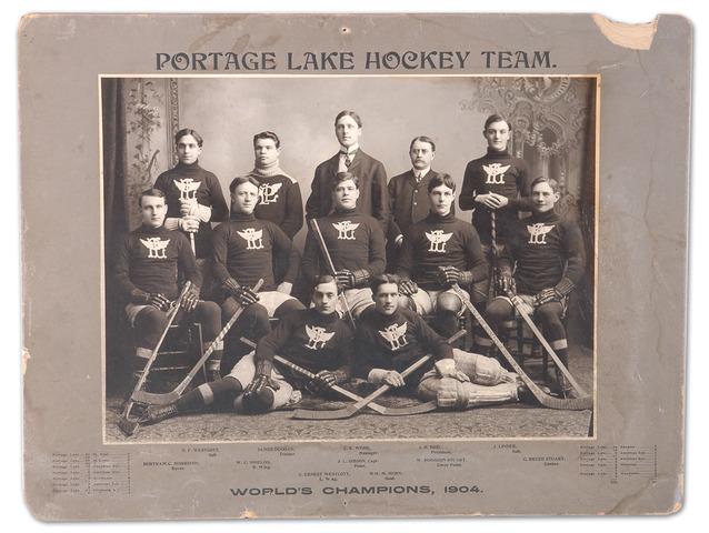 Portage Lake Hockey Team - World's Champions - 1904