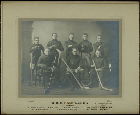 University of New Brunswick Hockey Team photo 1917