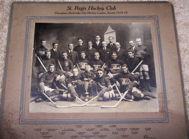 St Regis Hockey Club  Champions Sherbrooke Hockey League 1919