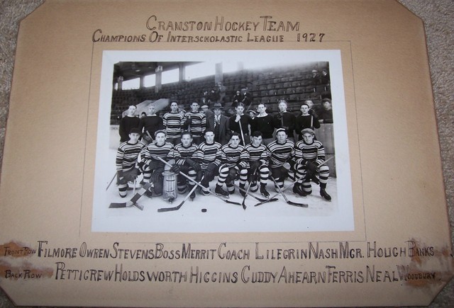 Cranston Ice Hockey Team - Champions - 1927