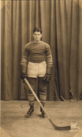 Ice Hockey Photo 1930s Studio