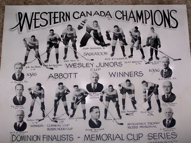 Saskatoon Wesleys - Abbott Cup Champions 1936