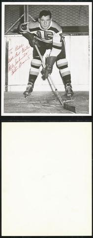 Milt Schmidt Ice Hockey Photo 1950s Boston Bruins