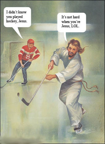 Jesus Plays Hockey!