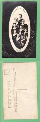 Renfrew Hockey Team Postcard 1908
