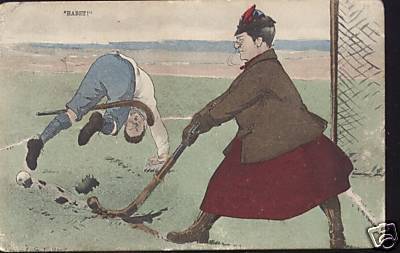 Field Hockey Postcard 1908 