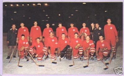 Hockey Postcard 1963 Swiss Team