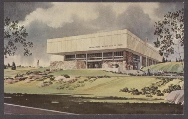 Hockey Postcard 1973 Usa Hockey Hall Of Fame