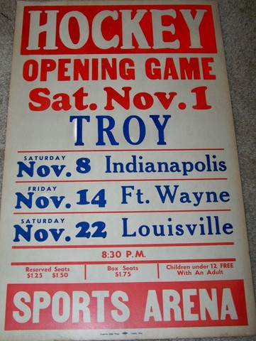 Hockey Poster 1950s