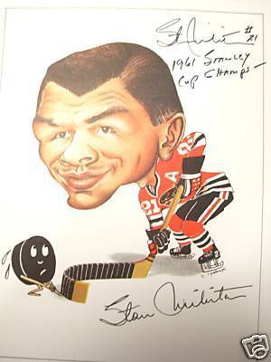 Stan Mikita Hockey Print 1961  autographed