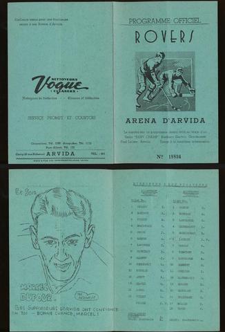 Hockey Program 1940s 1