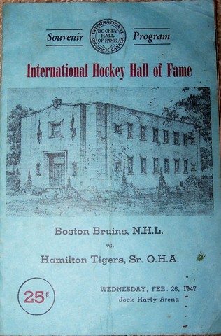 International Hockey Hall of Fame Program 1947 