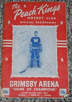 The Peach Kings Ice Hockey Program 1948 