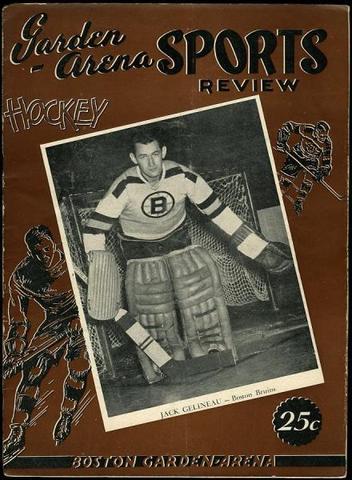 Boston Bruins Ice Hockey Program 1950 