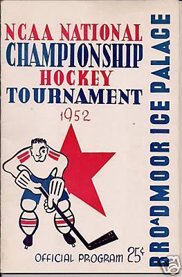 Ice Hockey Program 1952 3  NCAA Championship