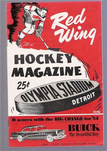 Olympia Stadium Ice Hockey Program 1953 
