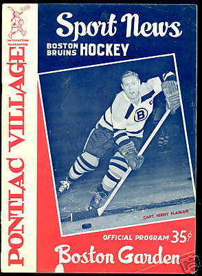 Ice Hockey Program 1959 Fern Flaman cover