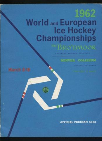 World and European Ice Hockey Championships Program 1962