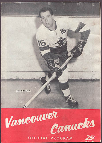 Vancouver Canucks Hockey Program 1962 