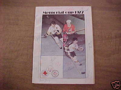 Hockey Program 1977 Memorial Cup In Vancouver