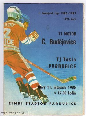Hockey Program 1986 Czech Championships