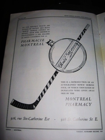 Hockey Ad 1937
