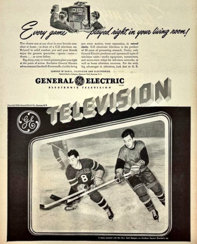 General Electric TV Ad 1948