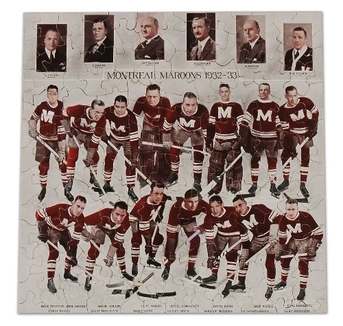 Montreal Marroons Ice Hockey Puzzle 1932