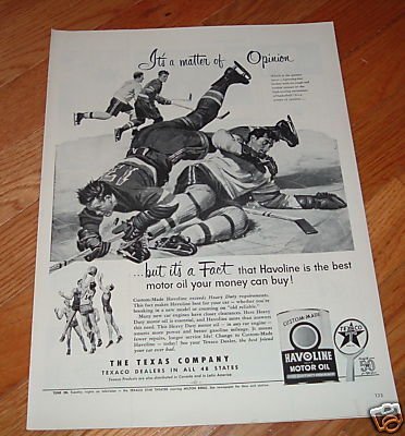 Hockey Ad 1952