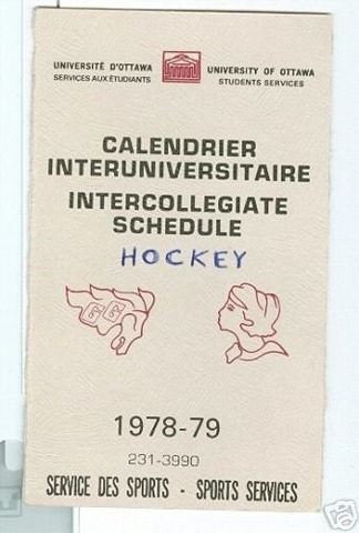 Hockey Schedule 1978