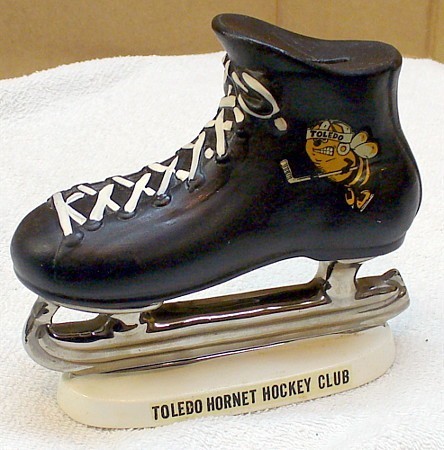 Ice Hockey Skate Bank 1960s Toledo Hornets