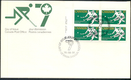 Hockey Stamp Fdc 1979 2