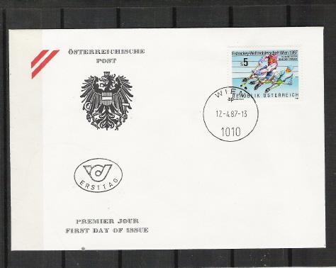 Hockey Stamp Fdc 1987